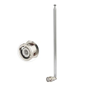 HF VHF UHF 115cm Telescopic BNC Aerial Ham Radio Mobile Radio Scanner Antenna - Picture 1 of 10