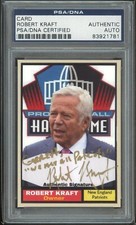 Robert Kraft Signed Patriots Custom Card PSA/DNA Autograph Card HOF AUTO
