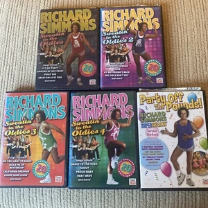 DVDs (5) Richard Simmons Sweatin To The Oldies - Foto 1 di 7
