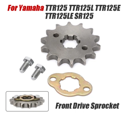 Front Drive Sprocket Kit For Yamaha TTR125/125L/125E/125LE 00-18 SR125 1982-1997 - Image 1 of 4