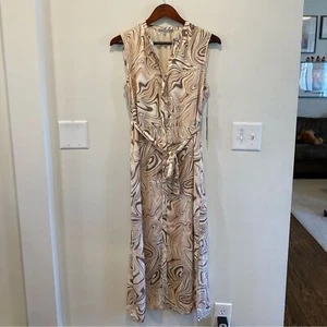Tart womens adya maxi dress size small neutral print new with tag - Picture 1 of 12