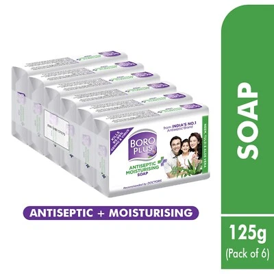 BoroPlus Antiseptische Badeseife Aloe Vera, Neem und Tulsi 125g (6er Pack) - Bild 1 von 4
