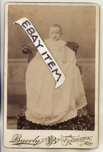 Fotografía de tarjeta de gabinete de Frederick Maryland 1889 de Katherine Lewis Chamberlain - Imagen 1 de 2