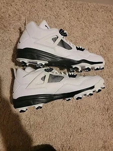 NEU Nike Air Jordan 4 IV MCS Retro Baseball Stollen Herren 15 weiß brandneu - Bild 1 von 3