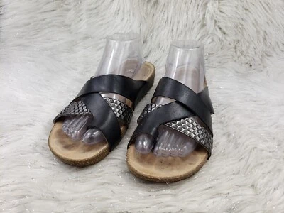 Sandalias CLARKS ARTISAN 15764 negras grises deslizables talla 9,5 Foto 1 de 4