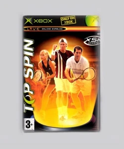 TOP SPIN TENNIS / XBOX - 2"x3" FRIDGE MAGNET (retro game - Picture 1 of 2