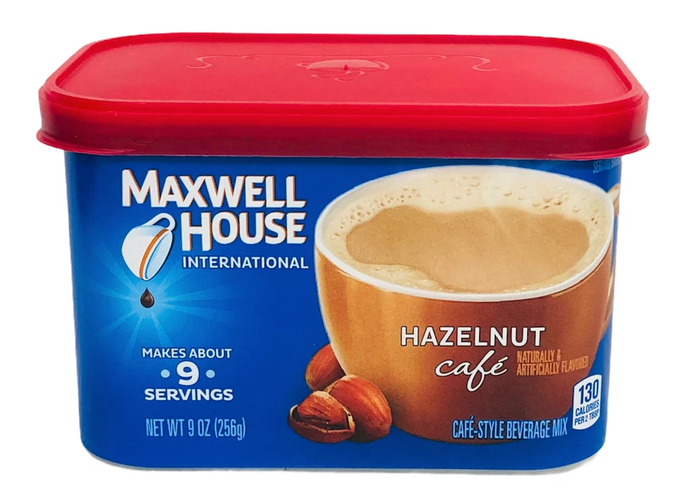 Maxwell House International Café Avellana Café Orzuelo Bebida Mezcla 9 OZ Foto 1 de 1
