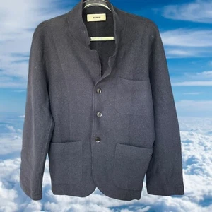 Buck Mason Mens Felted Chore Jacket Wool Gray Size Medium Blazer Work - Picture 1 of 6