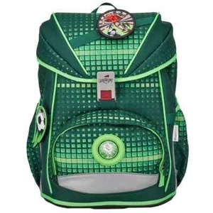 DerDieDas Schulranzen Schulrucksack Ergoflex Soccer Green, 5-teilig, mit Buttons - Bild 1 von 4