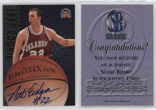 1997 Score Board Auto Basketball Signatures Silver Nate Erdmann Auto