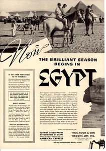 Anuncio Vintage Impreso 1937 Viaje Egipto El Cairo Thos Cook & Son Gran Envío Flota Blanca - Imagen 1 de 2