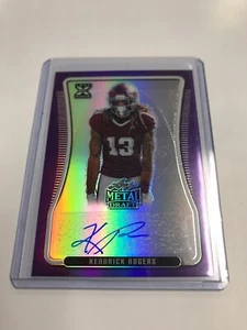 KENDRICK ROGERS 2020 Leaf Metal Draft AUTOGRAPH #/25 Purple Prism AUTO Texas A&M - Picture 1 of 3