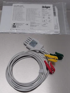 Dräger MP03411 EKG Kabel 3er Ableitung / Infinity Delta, Gamma Monitor - Bild 1 von 4