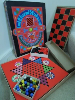 Checkers + Chinese Checkers + Chess + 5 Other Games Whitman Board Game Box - Vtg - Image 1 of 4