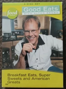 "Good Eats"! Alton Brown Breakfast Eats/Super Sweets/ American Greats! 3 Discs.  - Picture 1 of 2
