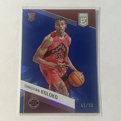 2022-23 Donruss Elite Christian Koloko Rookie RC Blue Foil Parallel SP /99 - Image 1 of 2