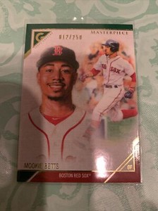 2019 Topps Gallery Masterpiece Insert MOOKIE BETTS Green /250