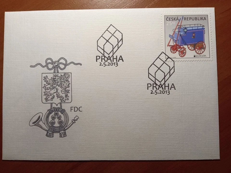 FDC Europa 2013 - Medios de transporte postales República Checa, Praga Foto 1 de 2