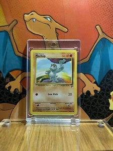 Machop Base Set 2 EX 78/130 Pokemon Card - Picture 1 of 2