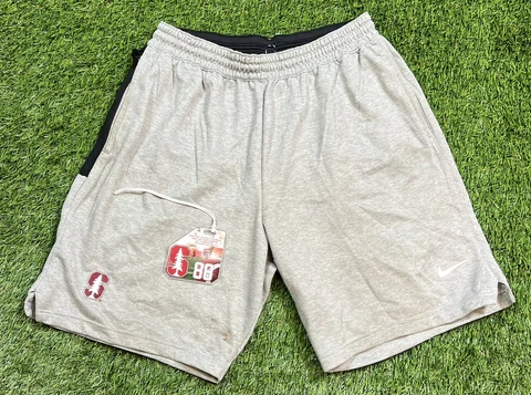 Game Worn Nike Dri-Fit Stanford Cardinal Tucker Fisk NCAA Shorts Men's 2XL Gray Cover