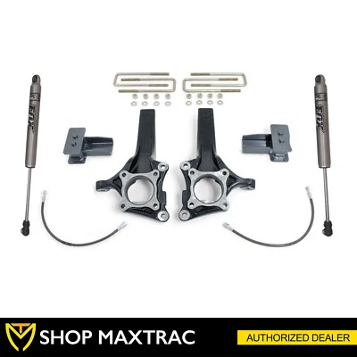 MaxTrac 4.5" Front 2" Rear Lift Kit w/ Fox K883242F For 2015-2018 Ford F150 2WD Foto 1 de 3