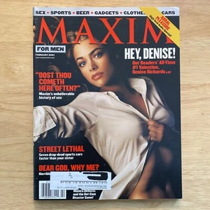 DENISE RICHARDS - MAXIM Magazine Feb 2001 - Picture 1 of 3