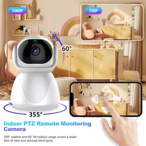Indoor Security Camera 1080P Baby Camera 5GHz/2.4GHz Dual-Band PTZ Surveillance - Picture 1 of 21