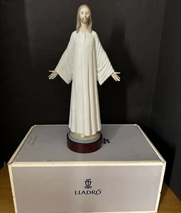 LLADRO RETIRED 5167 JESUS 14 1/4" HIGH ON WOODEN BASE WITH OVP 1982 - Bild 1 von 10