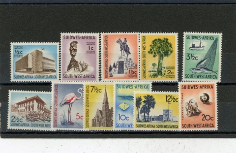 South West Africa 1961 Scott# 266//278 Mint NH Cover