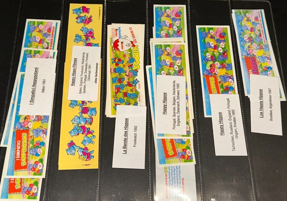 Beipackzettel Happy Hippos im Fitness Fieber - zum aussuchen - - Bild 1 von 1