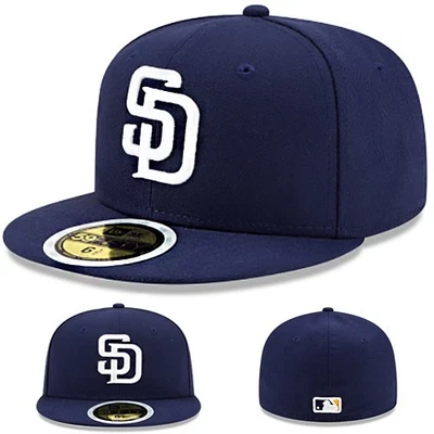 New Era San Diego Padres Niños Azul Marino Gorra Ajustada Liga MLB Auténtico Juvenil Niño Foto 1 de 4