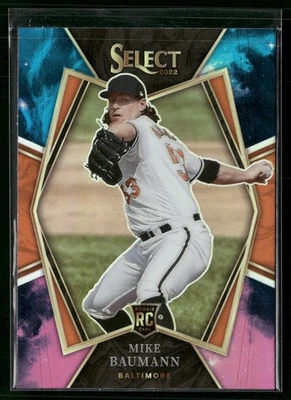 Mike Baumann 2022 Panini Select #120 Holo Rookie Baltimore Orioles - Image 1 of 2