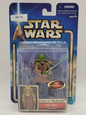 Hasbro Star Wars El Ataque de los Clones 3.75" Kit Fisto Jedi Master 2002 Foto 1 de 4