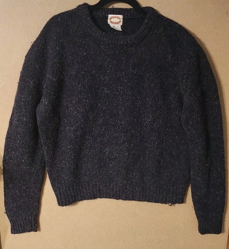 Vintage 80s Banana Republic Confetti Pure Wool Sweater XL Multicolor Banana labl - Image 1 of 4