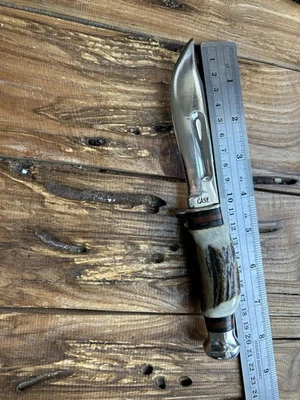 Cuchillo de hoja fija vintage Case XX 1940 1964 CIERVO Foto 1 de 3