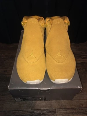Nike Air Jordan 18 Retro Amarillo Ocre Hombres Talla 8 2018 AA2494-701 Baloncesto Foto 1 de 4