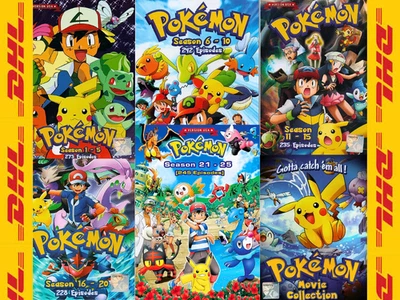 USA DVD English Version POKEMON SERIES (Season 1 - 25  + 21 Movies) All Region - Image 1 of 4