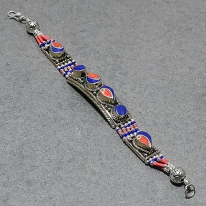 Handgefertigtes ethnisches Geschenk Schmuck Nepali Armband aus roter Koralle ... - Bild 1 von 6