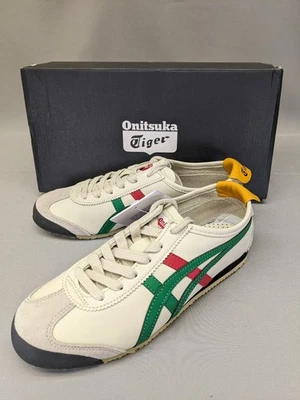 Authentic Onitsuka Tiger MEXICO 66 Leather 1183C102 201 BIRCH/GREEN Size US 5.5 - Image 1 of 4