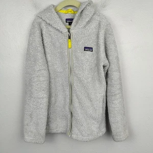 Patagonia Los Gatos Hoody Jacket Girls Medium Tailored Grey Fleece Winter Casual - Picture 1 of 10