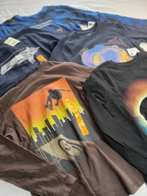 Kids Long Sleeve  Shirts Size Medium Pack Of 5 Brand New - Image 1 of 4