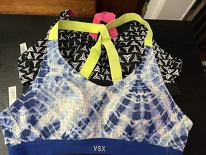 2 Victoria's Secret Women Sports Bra 32A Padded Adjustable Used - Picture 1 of 2