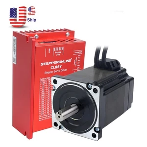 STEPPERONLINE Closed Loop Nema34 Schrittmotor 6,5Nm Φ14mm 920oz.in 6A CNC Kit - Bild 1 von 6