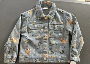 Neu mit Etikett Kleinkind Mädchen Bluey and Bingo Jeansjacke - blau 3T - Bild 1 von 4