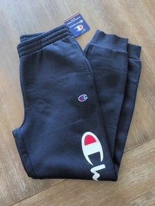 New Boys Champion Sweatpants Size Medium Navy - Picture 1 of 4