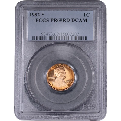 1982-S 1c Lincoln Memorial Cent Proof ~ PCGS PR69RD DCAM - Image 1 of 2