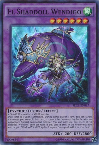 El Shaddoll Wendigo - SECE-ENS10 - Super Rare - Limited Edition Near Mint Secret - Image 1 of 1