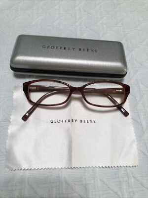 Marco de gafas Geoffrey Beene G301 TOR 52 - 15 140 mm tortuga/rosa y estuche Foto 1 de 4