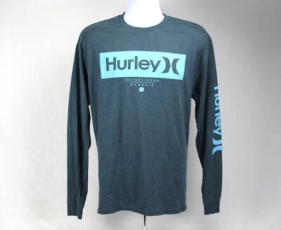 Hurley Long Sleeve Crew Neck T-Shirt Men's XL Lightweight Casual Graphic Apparel - Image 1 of 4