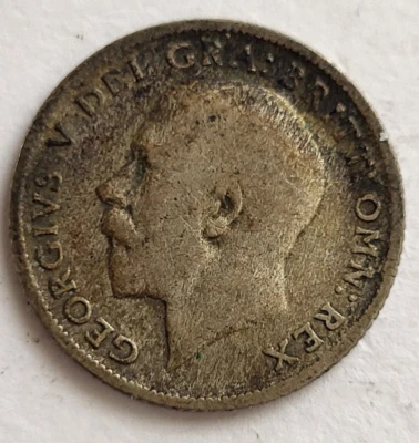 1922 Silver Six Pence King George V - Image 1 of 4